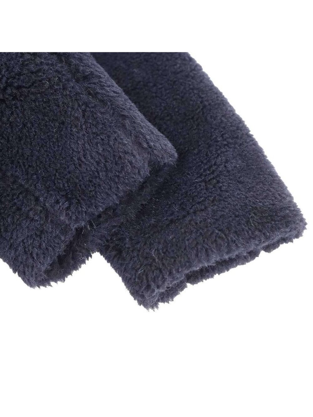 Max Mara Maxmara Teddy Bear Alpaca Coat Icon Navy 34 - Picture 5 of 7